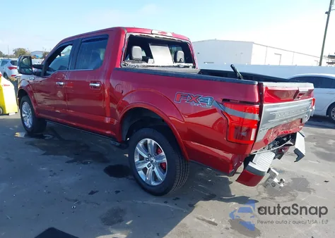 2018 Ford F-150 Platinum z USA, uszkodzony, nr VIN 1FTEW1EGXJFC60422